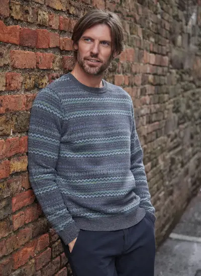 Mens Fairisle Crew Neck 